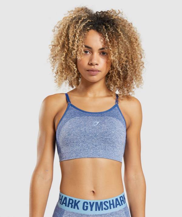 Damske Športové Podprsenky Gymshark Flex Strappy Modre | CU3791624
